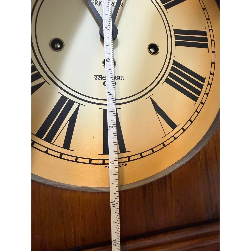 Verichron Westminster Chime Wood Wall Clock Schoolhouse Regulator 182121 382